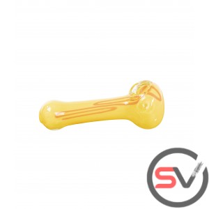 PINSTRIPED GLASS HANDPIPE 4inch 3CT/PK